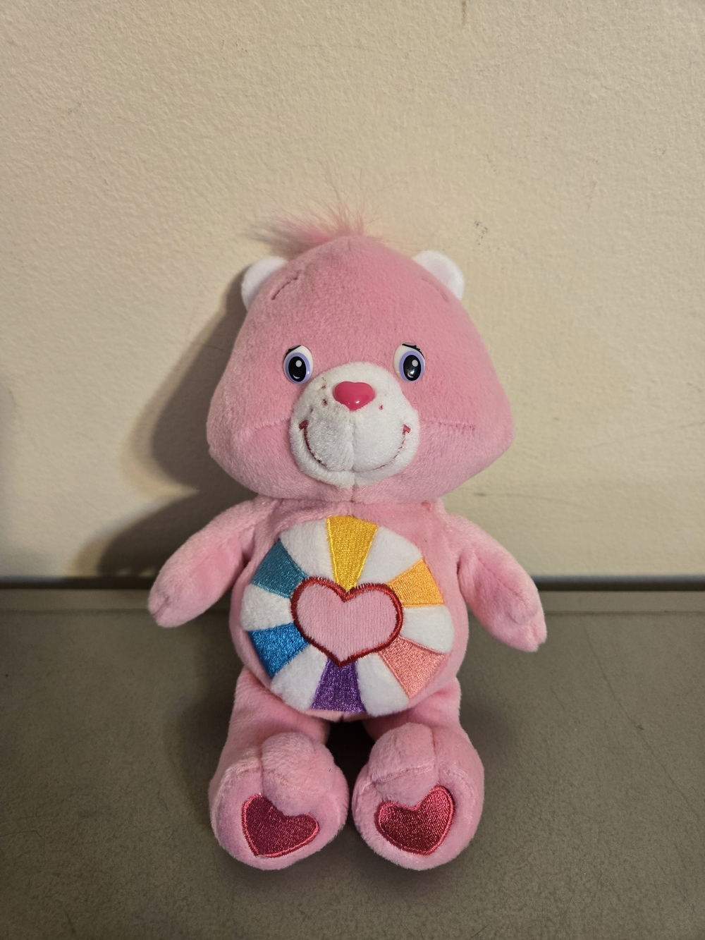 Vintage Care Bears Helpful Heart Bear 8" Plush Toy